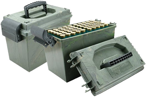 MTM Case-Gard SD1001209 Shotshell Dry Box  12 Gauge Shotgun Wild Camo Polypropylene 100rd