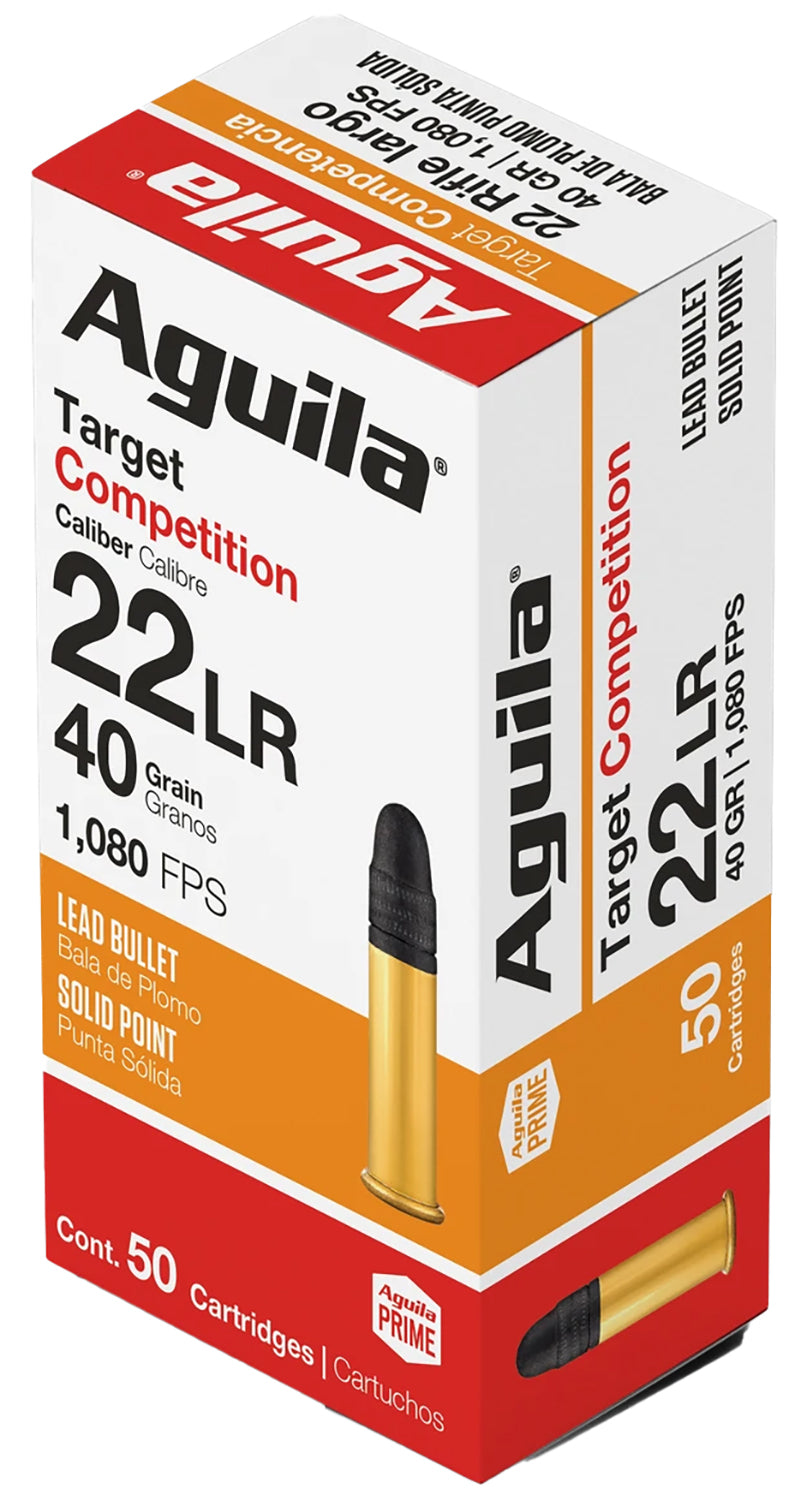 Aguila 1B220514 Competition  22LR 40gr Lead Solid Point 50 Per Box/20 Case