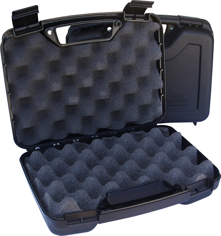MTM Case-Gard SS2500 Single Handgun Case  Black Polypropylene Holds Handgun w/ 4" Barrel or Less