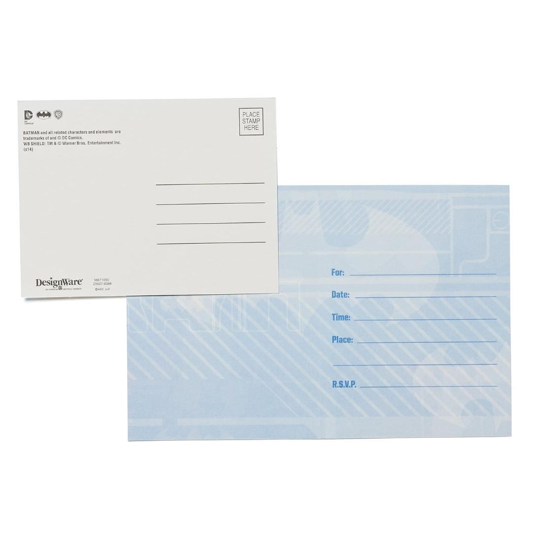 American Greetings Batman Invite and Thank You Combo Pack – 8 Count | Party Invitations & Thank You Cards