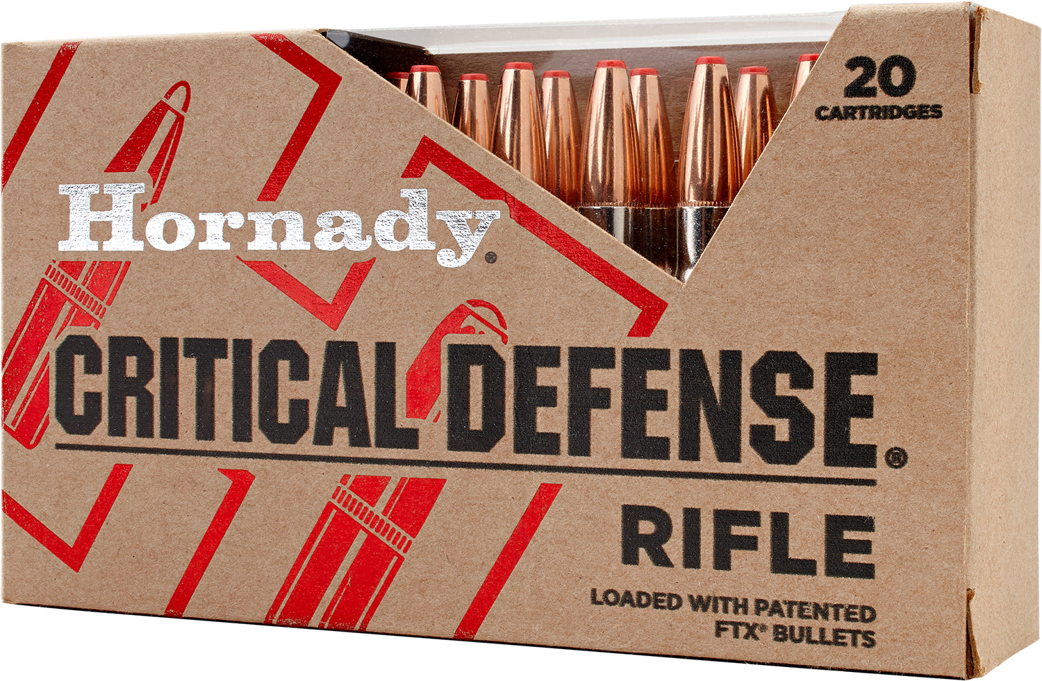 Hornady 80920 Critical Defense  308Win 155gr Flex Tip eXpanding 20 Per Box/10 Case