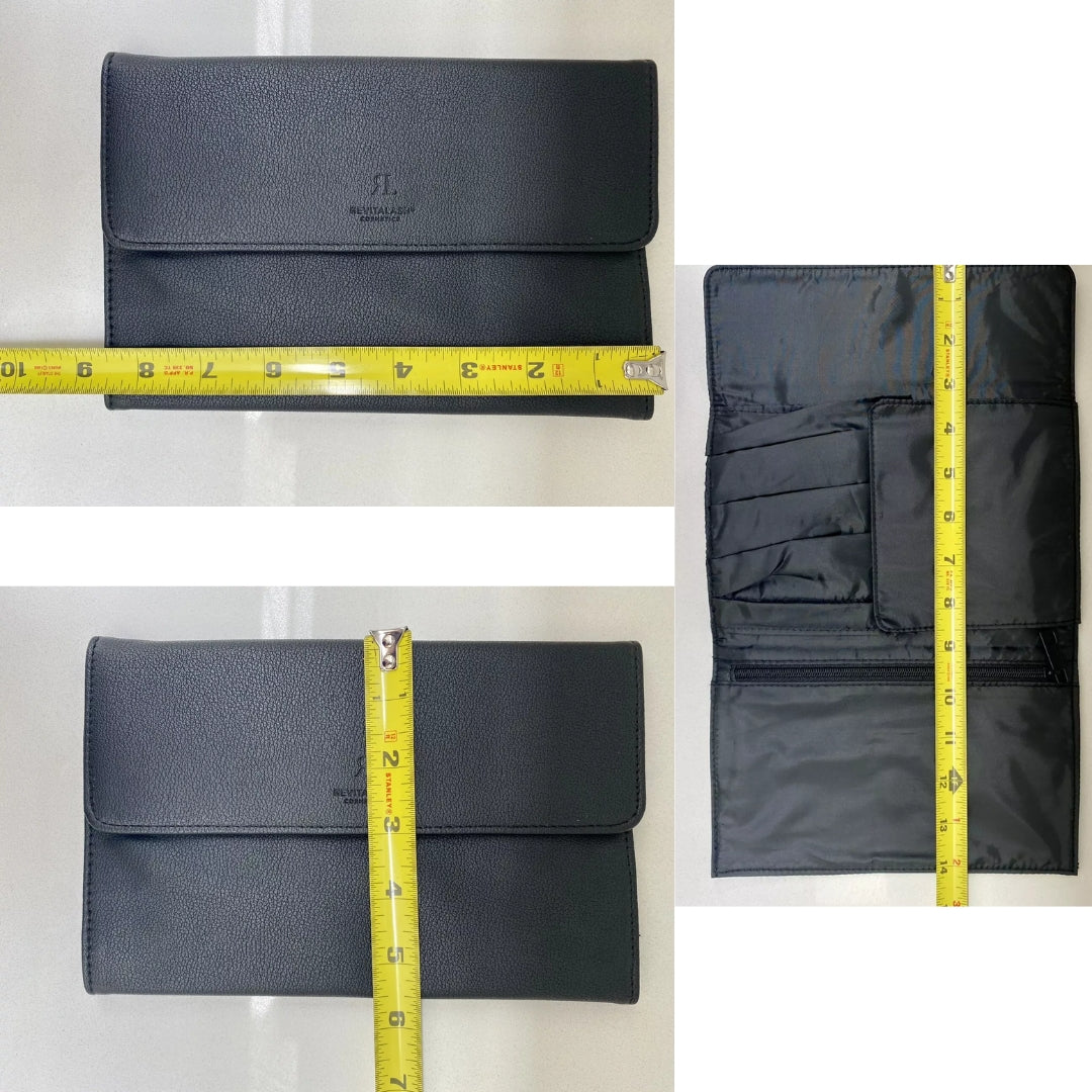RevitaLash Makeup Bag – Elegant Black Cosmetic Organizer for Beauty Essentials