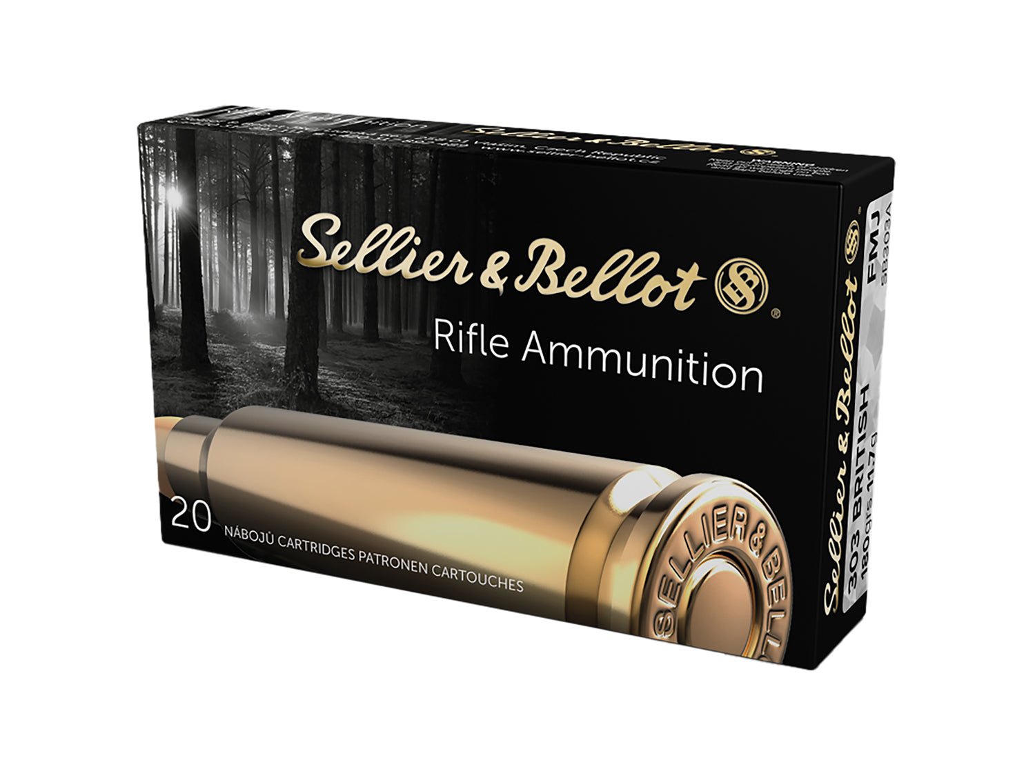 Sellier & Bellot SB303A Rifle  303British 180gr Full Metal Jacket 20 Per Box/20 Case