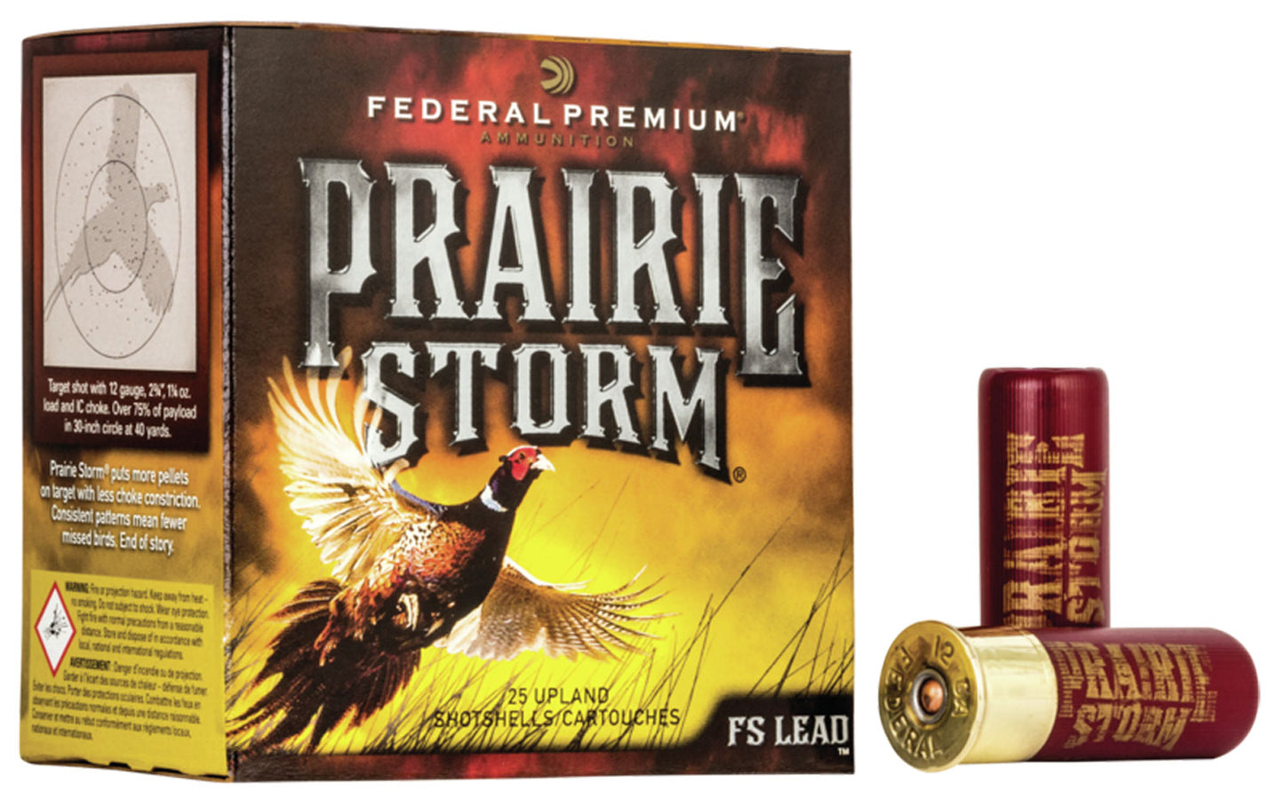 Federal PFX154FS6 Premium Prairie Storm FS 12Gauge 2.75" 1 1/4oz 6Shot 25 Per Box/10 Case