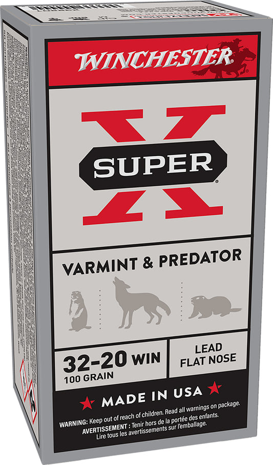 Winchester Ammo X32201 Super X  32-20Win 100gr Lead 50 Per Box/10 Case