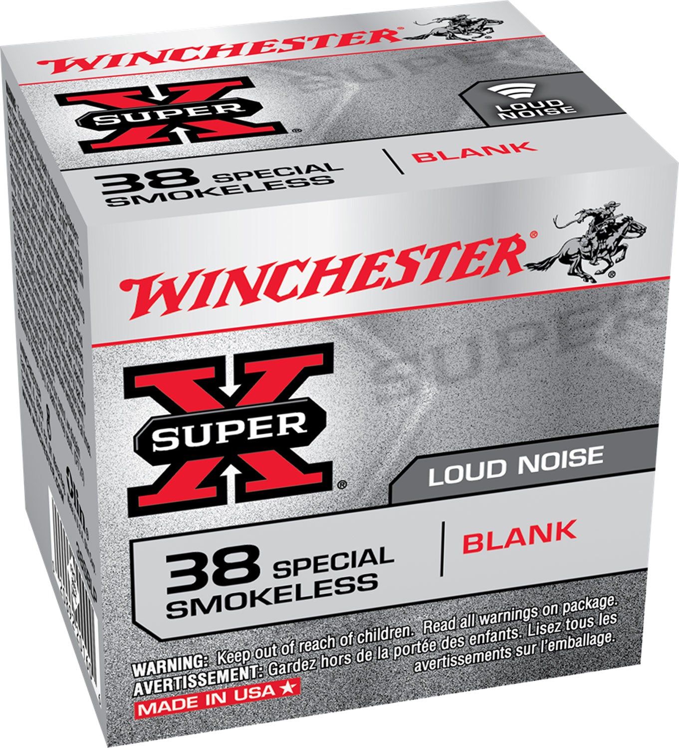 Winchester Ammo 38SBLP Super X Blank 38Special 50 Per Box/40 Case