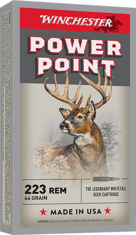 Winchester Ammo X223R2 Power-Point  223Rem 64gr 20 Per Box/10 Case