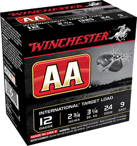 Winchester Ammo AANL129 AA International Target 12Gauge 2.75" 24gram 9Shot 25 Per Box/10 Case