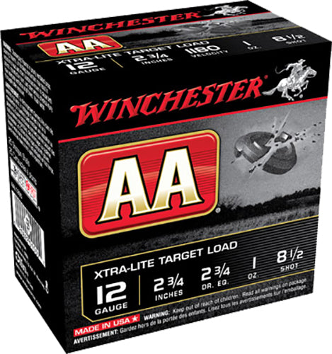 Winchester Ammo AAL1285 AA Xtra-Lite 12Gauge 2.75" 1oz 8.5Shot 25 Per Box/10 Case