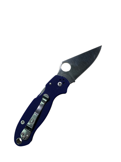 Spyderco Para 3 Knife C223GPDBL – Used, Damaged Blade | High-Performance EDC Knife