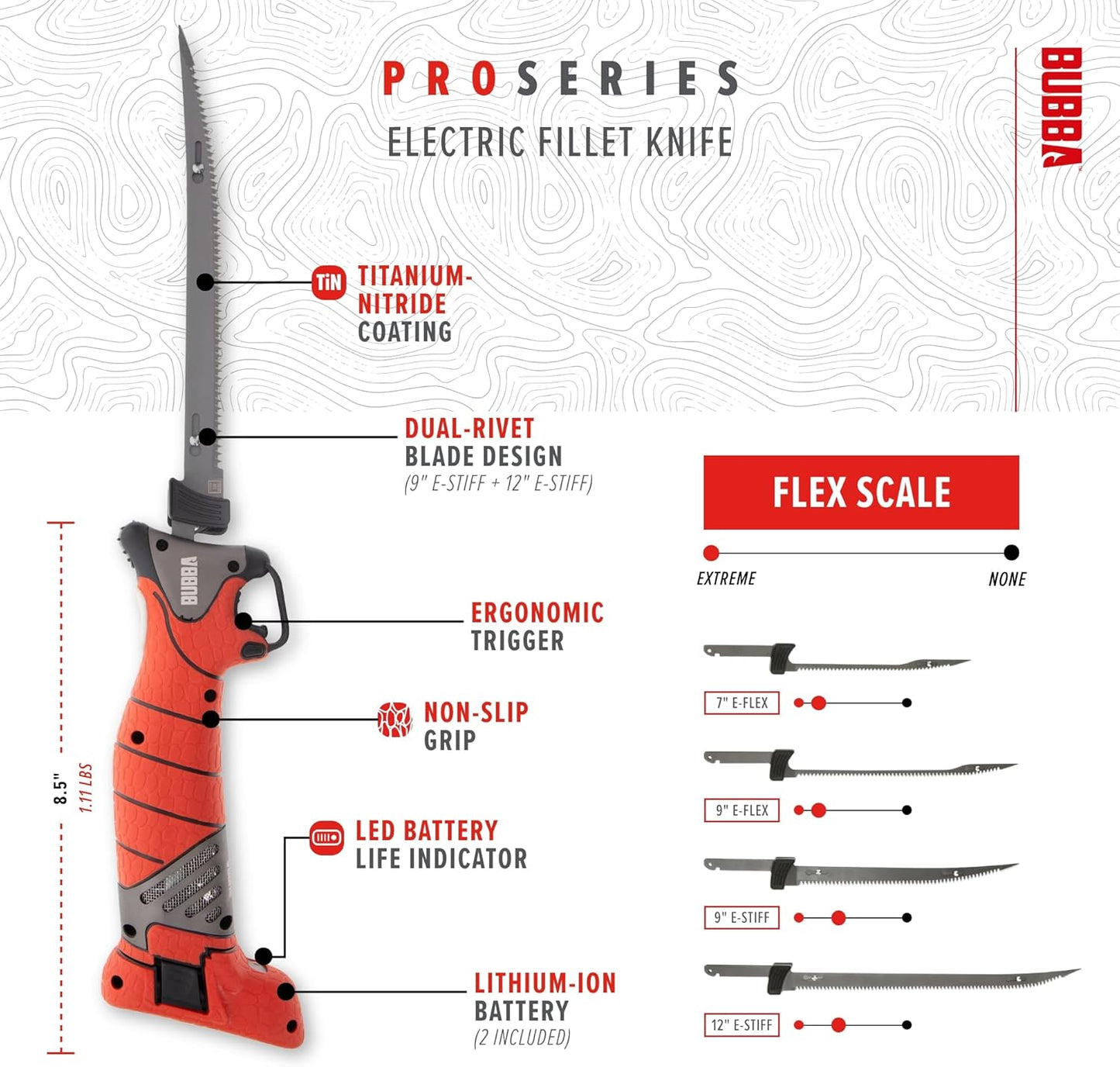 Bubba Pro Series Lithium Ion Electric Fillet Knife 1135880