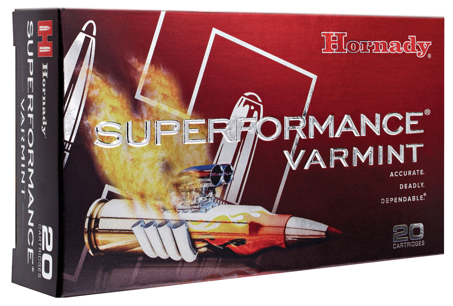 Hornady 83366 Superformance Varmint  22-250Rem 50gr Hornady V Max 20 Per Box/10 Case