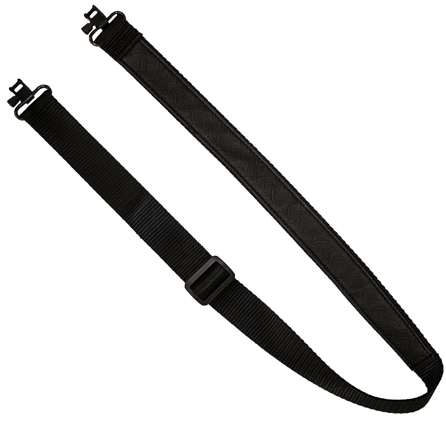GrovTec US Inc GTSL50 Mountaineer  made of Black Nylon with 30"-42" OAL, 1.25" W, Adjustable Design & Swivels for Rifle/Shotgun