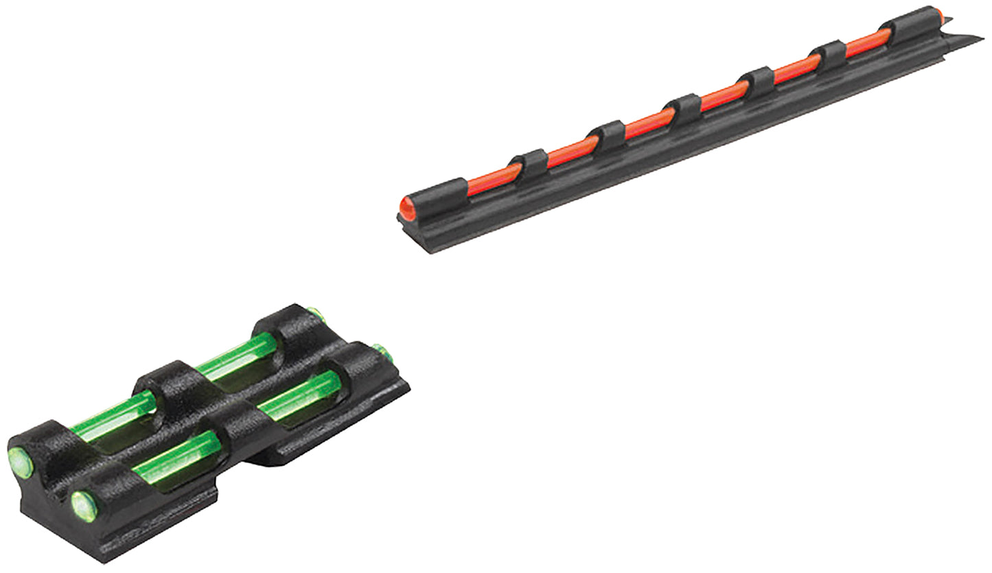 TruGlo TG94 Gobble???Dot Universal Shotgun Sights   Black |  Red Fiber Optic Front Sight Green Fiber Optic Rear Sight