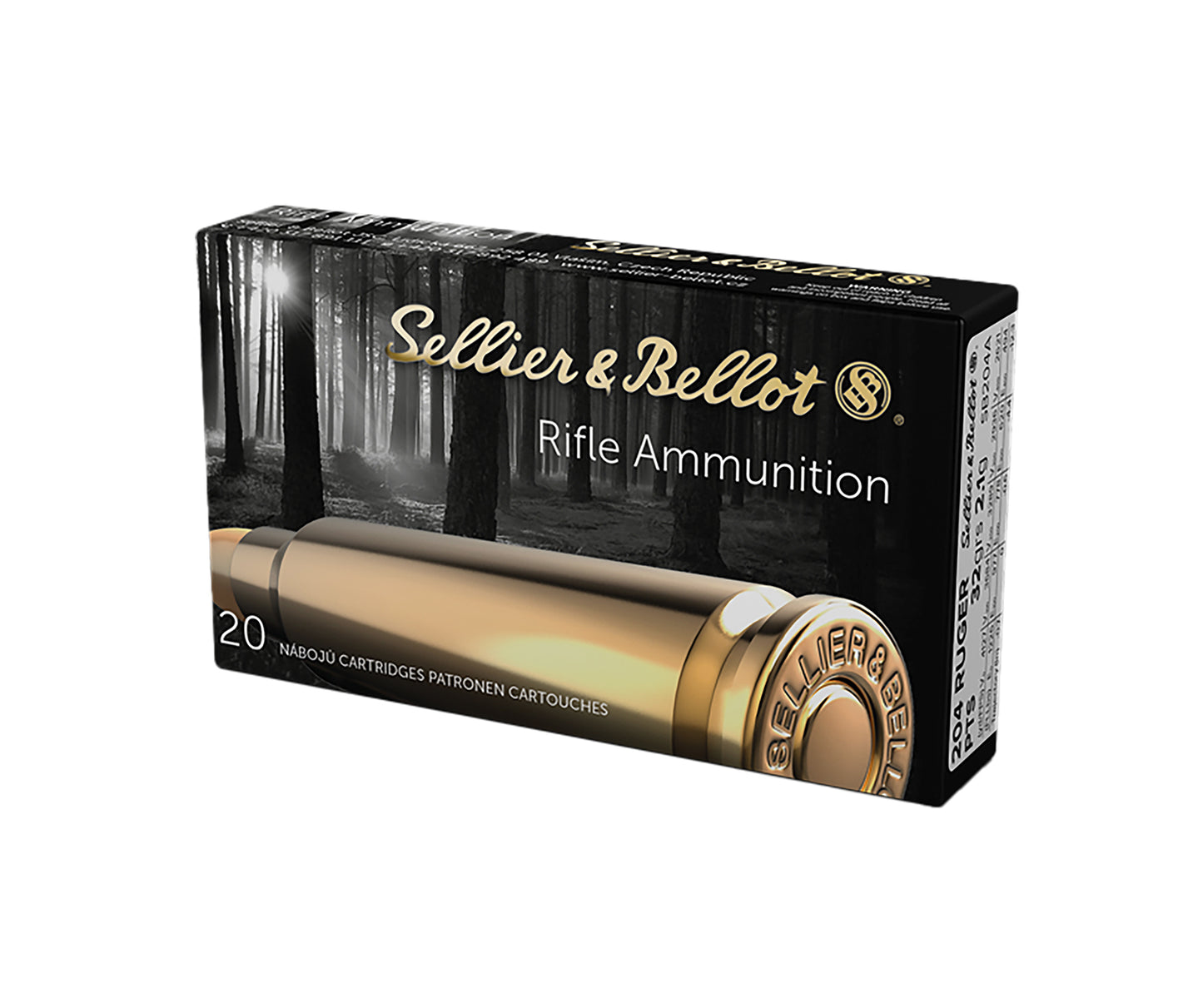 Sellier & Bellot SB204A Rifle  204Ruger 32gr Plastic Tip Special 20 Per Box/50 Case