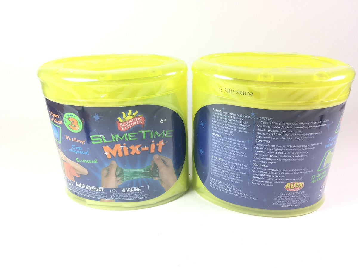 Scientific Explorer Slime Time Mix It – 2 Pack | Fun DIY Slime Making Kit for Kids & Educational Play