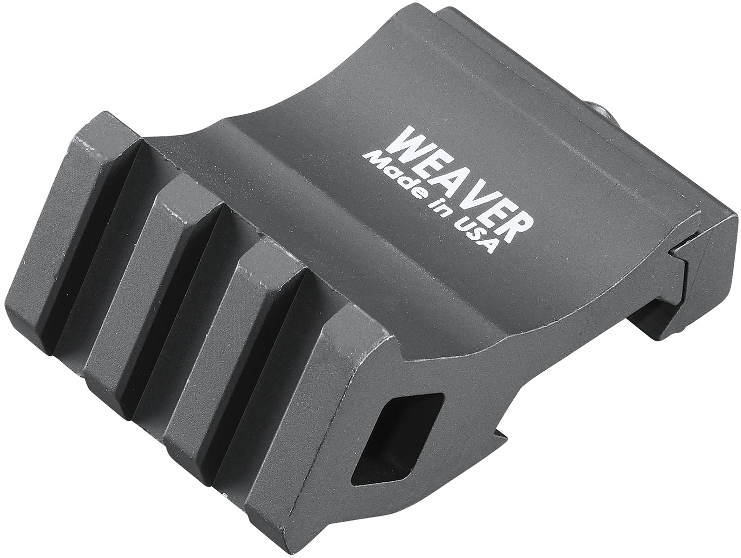 Weaver Mounts 99671 Offset Rail Adapter  Black Anodized 0 MOA