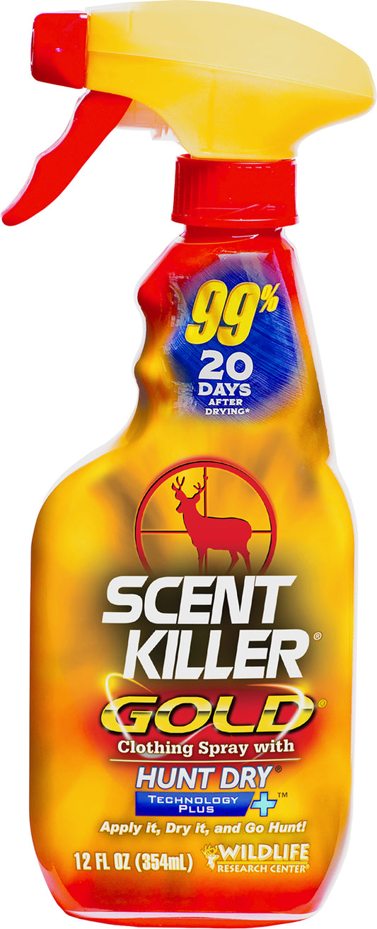 Wildlife Research 1252 Scent Killer Gold  Odor Eliminator Odorless Scent 12 oz Trigger Spray