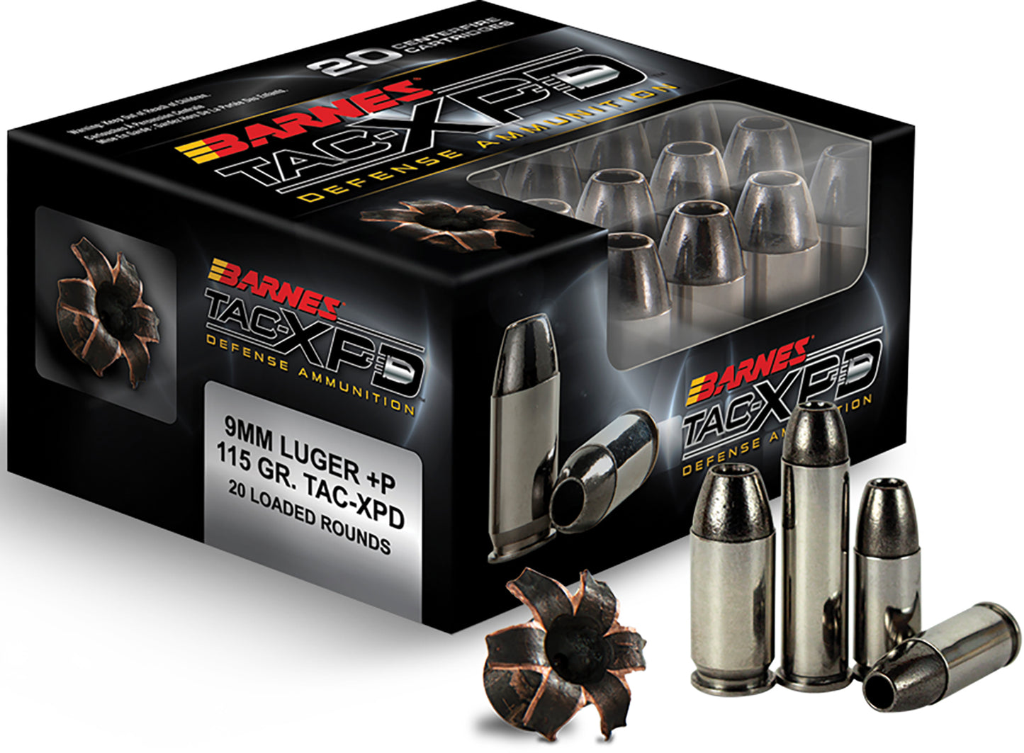 Barnes Bullets 21552 TAC-XPD Defense Handgun 380ACP 80gr 20 Per Box/10 Case