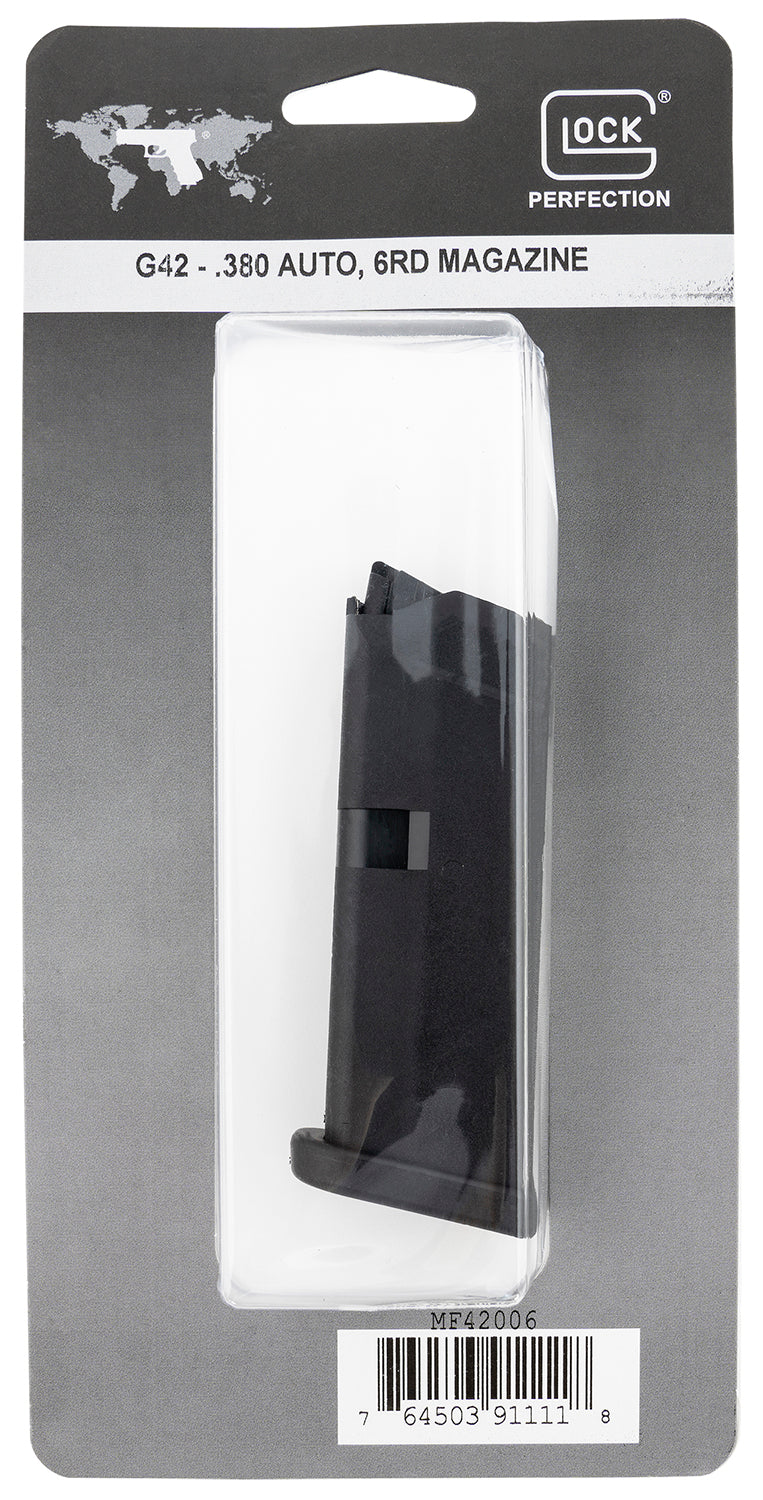Glock MF42006 G42  6rd 380 ACP Black Polymer