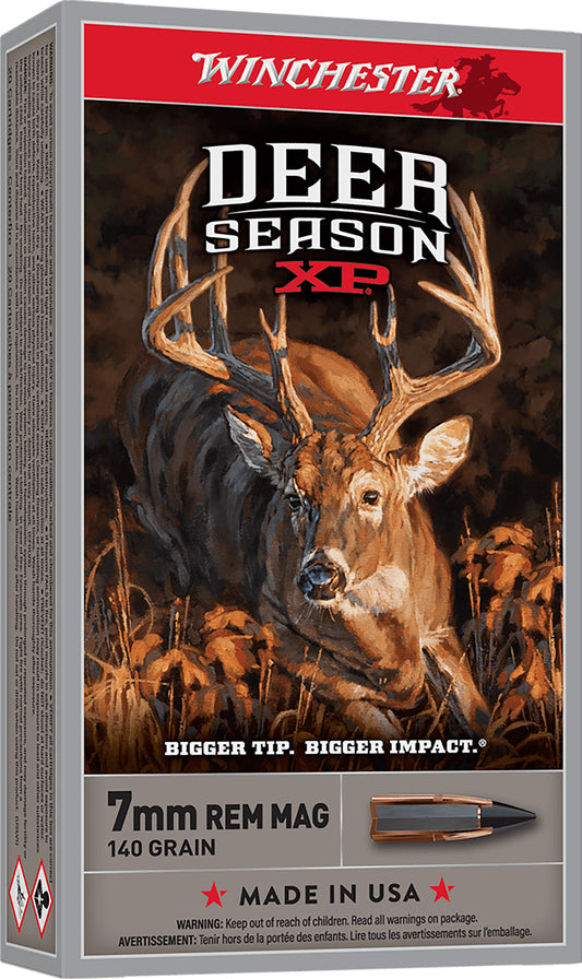 Winchester Ammo X7DS Deer Season XP  7mmRemMag 140gr Extreme Point 20 Per Box/10 Case