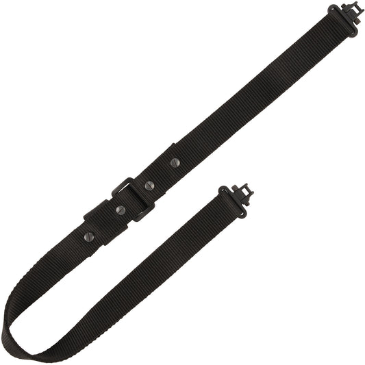 Allen 8061 Quick Adjusting  Rifle Sling w/Swivels Black Nylon Adjustable Length 26" to 33", 1.25" Wide