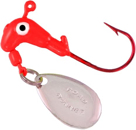 Blakemore Road Runner Bleeding Bait Hook 1/16oz Red spinner jig finesse crappie | Beauty Riche