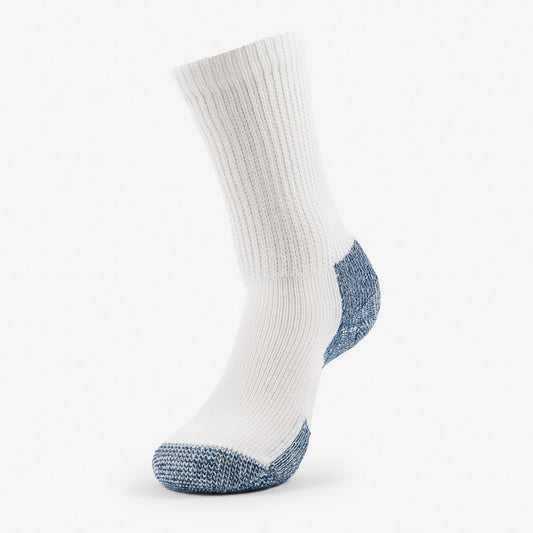 Thorlo Running Maximum Cushion Ankle Sock White Navy Large clinically developed | Beauty Riche