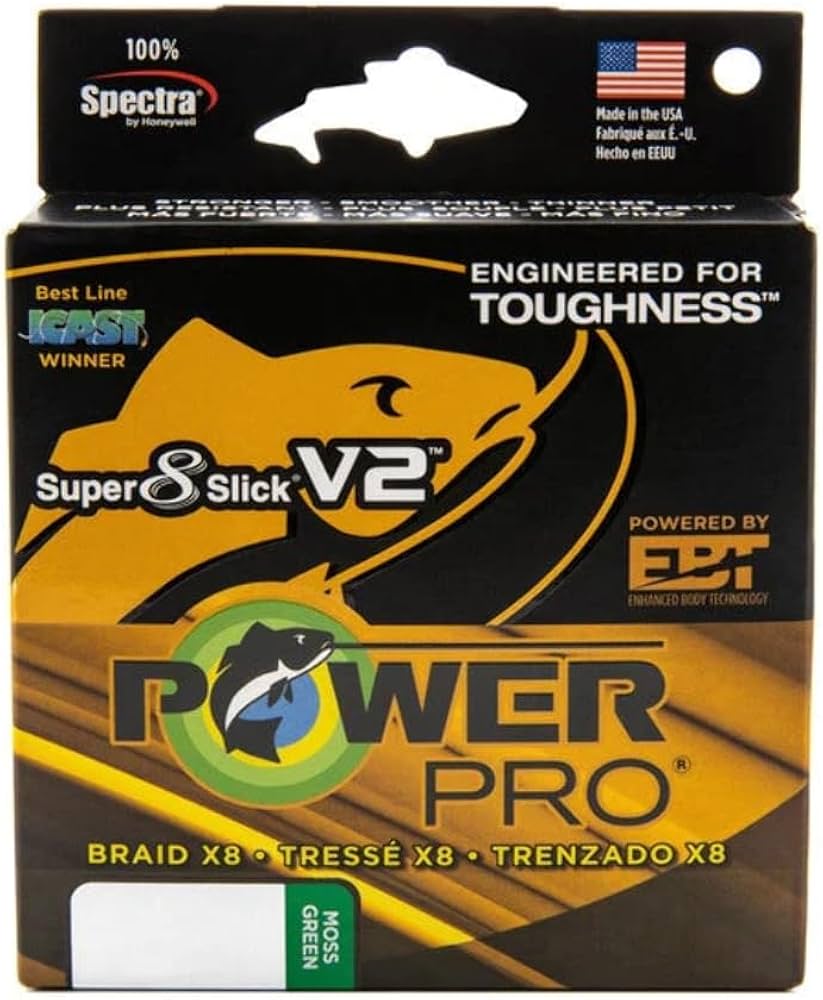 Powerpro Super 8 Slick V2 Moss Green Braided Line Model # 31500200300E