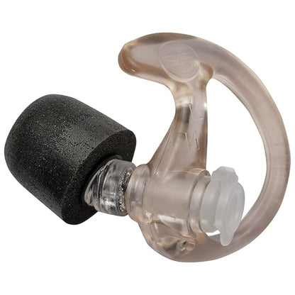 SureFire EP7 Sonic Defenders Ultra – 28dB Noise Reduction Earplugs | Foam-Tipped Hearing Protection, Clear, Medium