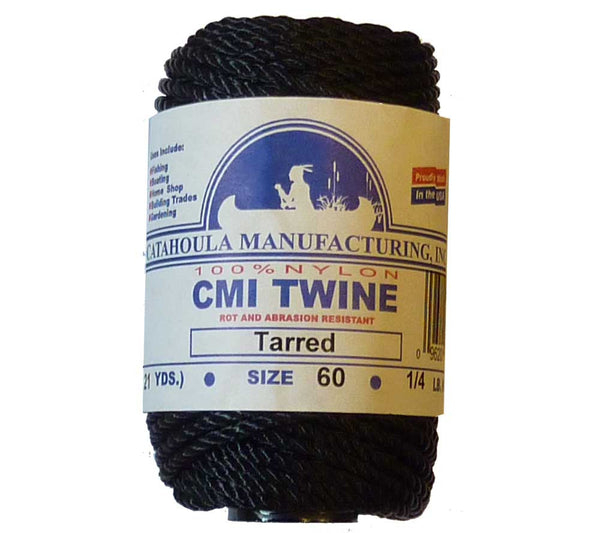 Catahoula Tarred Braided Nylon Twine Size 60 heavy commercial marine | Beauty Riche