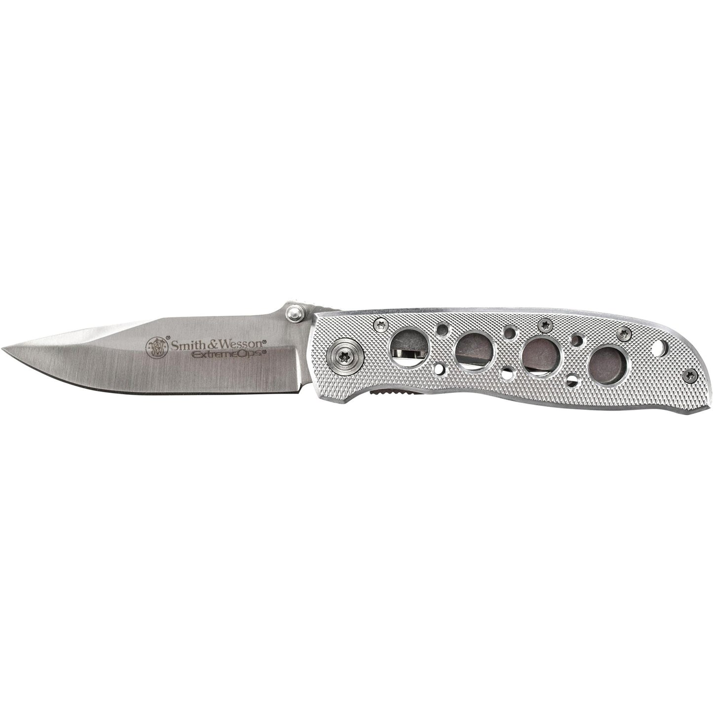 Smith Wesson Extreme Ops CK105H 4.1in Plain Silver folding knife | Beauty Riche