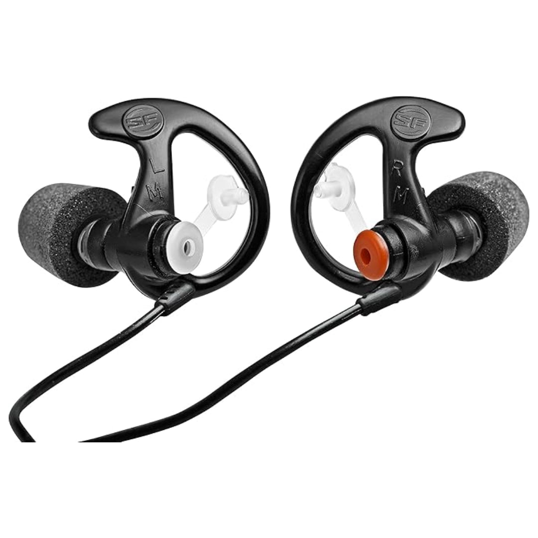 SureFire EP7 Sonic Defenders Ultra – 28dB Noise Reduction Earplugs | Foam-Tipped Hearing Protection, Clear, Medium