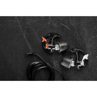 SureFire EP7 Sonic Defenders Ultra – 28dB Noise Reduction Earplugs | Foam-Tipped Hearing Protection, Clear, Medium
