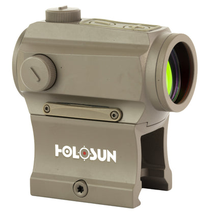 HOLOSUN 2MOA Red Dot Sight, Flat Dark Earth, Shake Awake (HS403B-FDE)