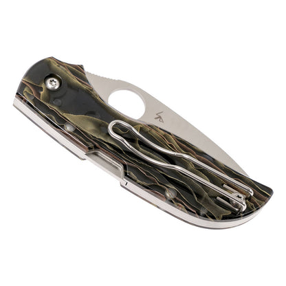 SPYDERCO Chaparral 2.8in Smoke Raffir Noble Folding Knife (C152RNP)