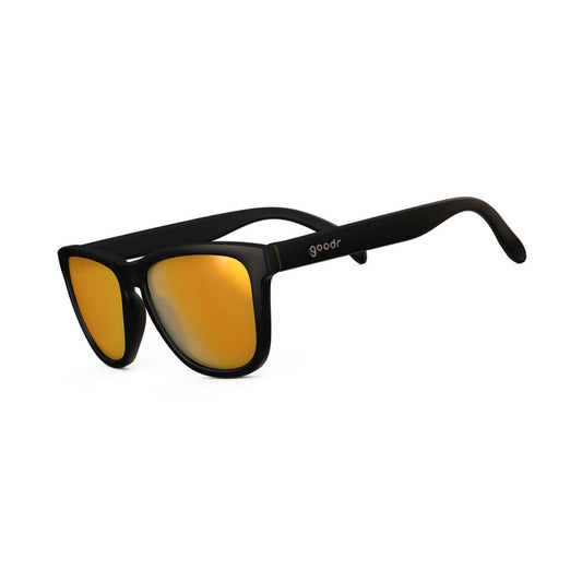 GOODR Whiskey Shots with Satan Black with Amber Lens Sunglasses (8H-JUKS-CX9Z)
